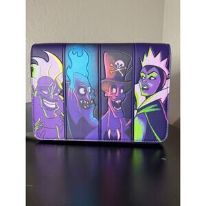 Loungefly Disney Villains In the Dark Darkness Purple Crossbody Bag Purse NWT